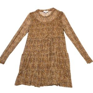 Love‎ & Piece Collective Floral Print Tiered Long Sleeve Dress - Women's